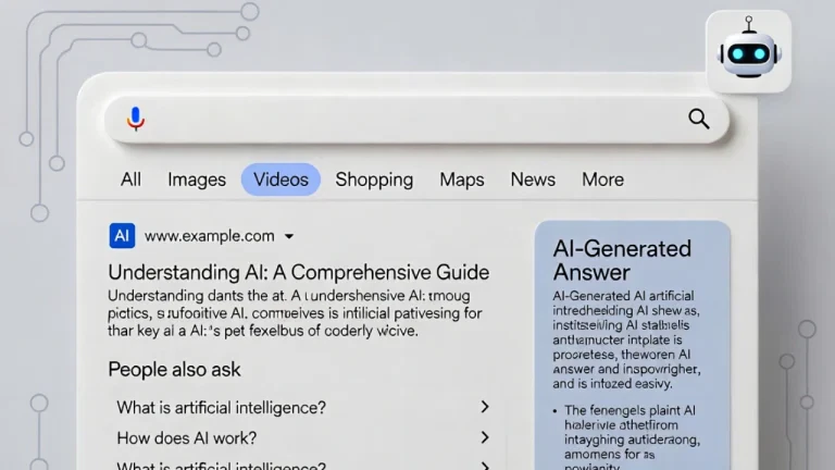 AI Mode w Google prezentujący odpowiedzi generowane przez sztuczną inteligencję w wyszukiwarce